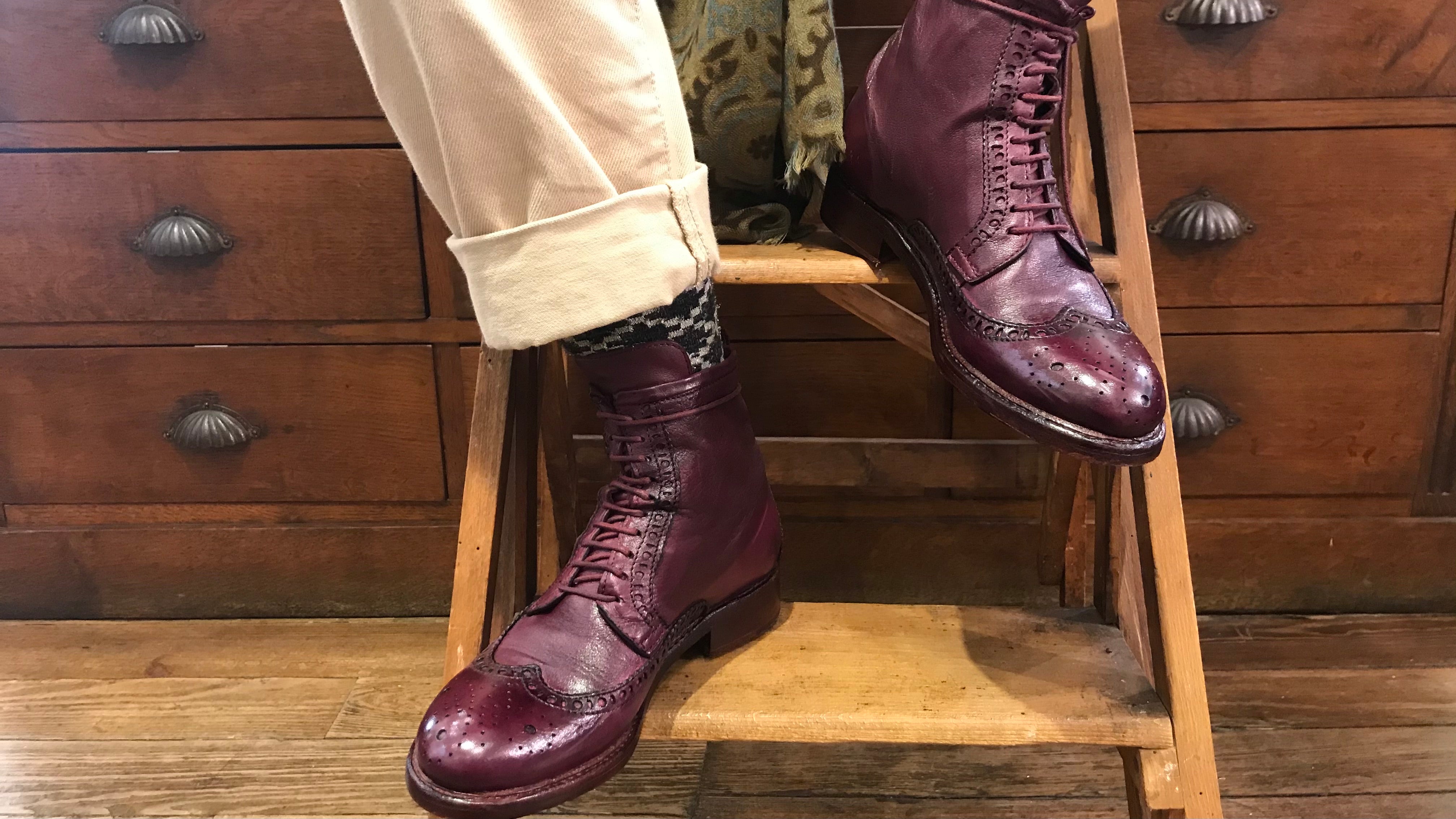 Chaussures à Lacets Et Talons Femme