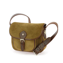 Charger l'image dans la galerie, Sac le NEW FLAV EN Velours Tobacco et Cuir Nutella