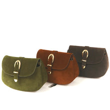 Charger l'image dans la galerie, Sac le COURCY FRIEDA en Velours Vert Leccio