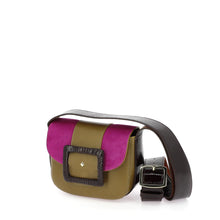 Charger l'image dans la galerie, Sac le JUNE Velours Crispy Bronze / Cerise