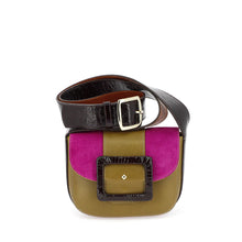 Charger l'image dans la galerie, Sac le JUNE Velours Crispy Bronze / Cerise