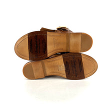 Charger l'image dans la galerie, Sandale Large Patte Frangée en Cuir Nocce