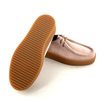 Charger l'image dans la galerie, Chaussure Lacets Semelle Gomme en Daim Rose