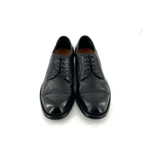 Charger l'image dans la galerie, Derby Bout Fleuri en Cuir Noir Ultra-Souple