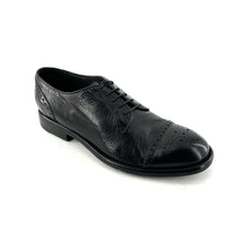 Charger l'image dans la galerie, Derby Bout Fleuri en Cuir Noir Ultra-Souple