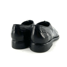 Charger l'image dans la galerie, Derby Bout Fleuri en Cuir Noir Ultra-Souple