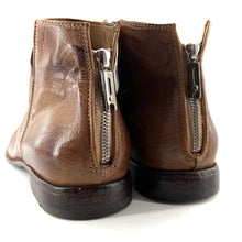 Charger l'image dans la galerie, Boots Zippé Arrière en Cuir Patiné Fango