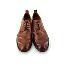 Load image into Gallery viewer, Derby en Cuir Patiné Cognac