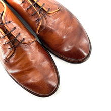Load image into Gallery viewer, Derby en Cuir Patiné Cognac