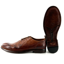 Load image into Gallery viewer, Derby en Cuir Patiné Cognac