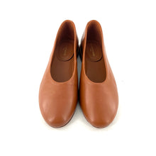 Charger l'image dans la galerie, Ballerine ÉGLANTINE en Cuir Camel
