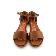 Charger l'image dans la galerie, Sandale Bride Cheville Talon Habillé en Cuir Camel