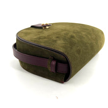 Charger l'image dans la galerie, Sac LE MAMOUR en Velours Leccio et Cuir Bordeaux