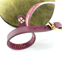 Charger l'image dans la galerie, Sac LE MAMOUR en Velours Leccio et Cuir Bordeaux