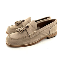Charger l'image dans la galerie, Mocassin à Pompons en Daim Craie