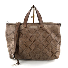 Charger l'image dans la galerie, Sac FLAMINGO en Cuir Perforé Brown Stone