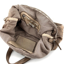 Charger l'image dans la galerie, Sac FLAMINGO en Cuir Perforé Brown Stone