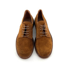 Charger l'image dans la galerie, Derby Bout Rond en Daim Tabac Ultra Souple
