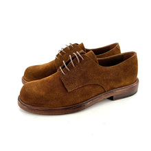 Charger l'image dans la galerie, Derby Bout Rond en Daim Tabac Ultra Souple