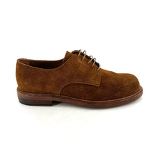 Charger l'image dans la galerie, Derby Bout Rond en Daim Tabac Ultra Souple