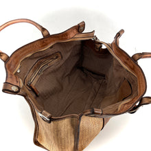 Charger l'image dans la galerie, Sac GLAMOUR BUCKLE en Paille Enduite Brown Tea