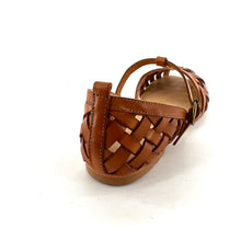 Charger l'image dans la galerie, Sandale Tressée en Cuir Camel