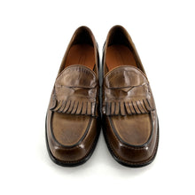 Load image into Gallery viewer, Mocassin Patte Frangée en Cuir Corteccia