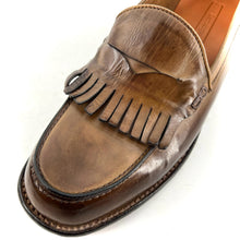Load image into Gallery viewer, Mocassin Patte Frangée en Cuir Corteccia
