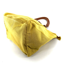 Charger l'image dans la galerie, Sac CITY EASY en Toile Jaune Finitions Cuir Camel