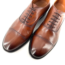 Charger l'image dans la galerie, Richelieu en cuir Camel Veiné