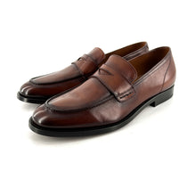 Charger l'image dans la galerie, Mocassin en Cuir Camel Veiné