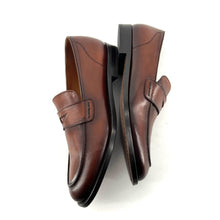 Charger l'image dans la galerie, Mocassin en Cuir Camel Veiné