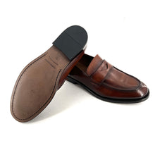 Charger l'image dans la galerie, Mocassin en Cuir Camel Veiné