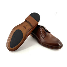 Load image into Gallery viewer, Derby Semelle Débordante en Cuir Camel