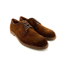 Load image into Gallery viewer, Derby en Daim Cognac