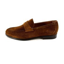 Load image into Gallery viewer, Mocassin en Daim Tabac