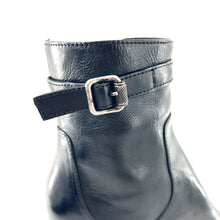 Load image into Gallery viewer, Boots Talon Trotteur Zippé Intérieur en Cuir Noir