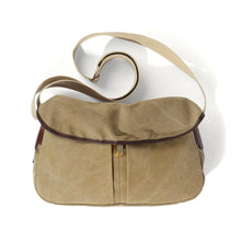 Charger l'image dans la galerie, Sac Besace LÉON en Toile Kaki Stonewashed
