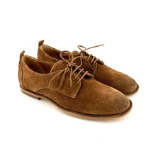 Load image into Gallery viewer, Derby Ultra-Souple en Daim Cognac