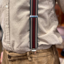 Load image into Gallery viewer, Bretelles à Rayures Bordeaux Beige Bleu et Marron