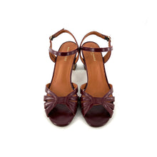 Charger l'image dans la galerie, Sandale VIVIANE en Cuir Bordeaux