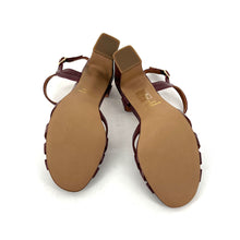 Charger l'image dans la galerie, Sandale VIVIANE en Cuir Bordeaux