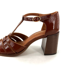 Charger l'image dans la galerie, Babies à Talon BÉATRICE en Cuir Verni Cognac