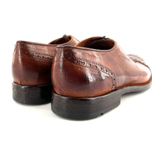 Load image into Gallery viewer, Derby Bout Fleuri en Cuir Cognac Ultra-Souple