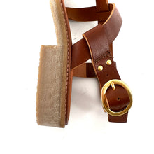 Charger l'image dans la galerie, Sandale MAÉ en Cuir Camel et Semelle Crêpe