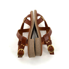 Charger l'image dans la galerie, Sandale MAÉ en Cuir Camel et Semelle Crêpe