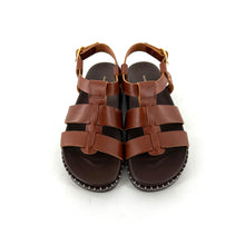 Charger l'image dans la galerie, Sandale FAUSTINE en Cuir Camel