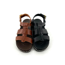 Charger l'image dans la galerie, Sandale FAUSTINE en Cuir Camel