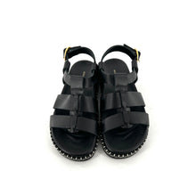Charger l'image dans la galerie, Sandale FAUSTINE en Cuir Noir