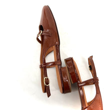 Charger l'image dans la galerie, Babies BERTILLE en Cuir Vernis Cognac